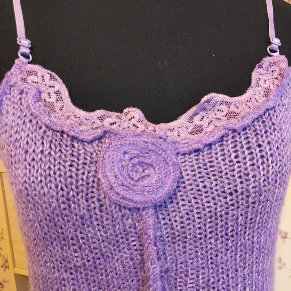 Beautiful Purple Crochet Top - Picture 2 of 10